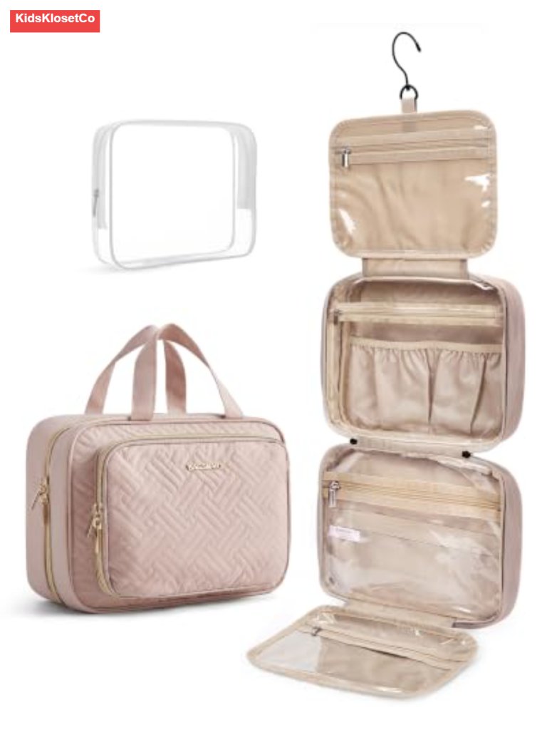 Hanging Toiletry Bag Travel Makeup Organizer Tsa Approved Peachskin
